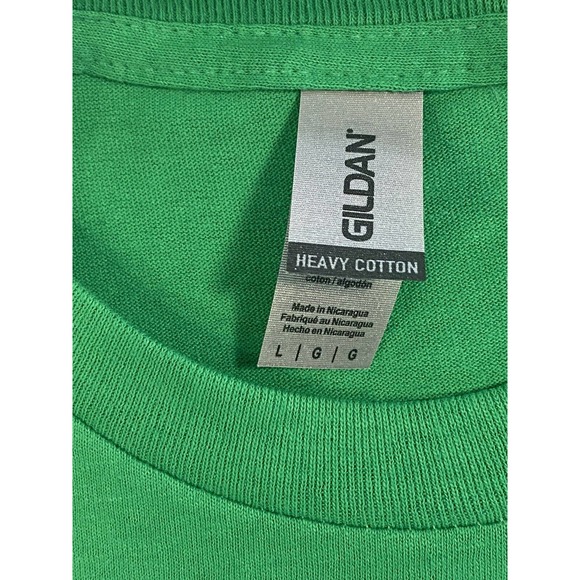 Disc Golf And Coffee DISC GOLFER Good Day L Graphic T-Shirt Gildan GREEN - Picture 4 of 5